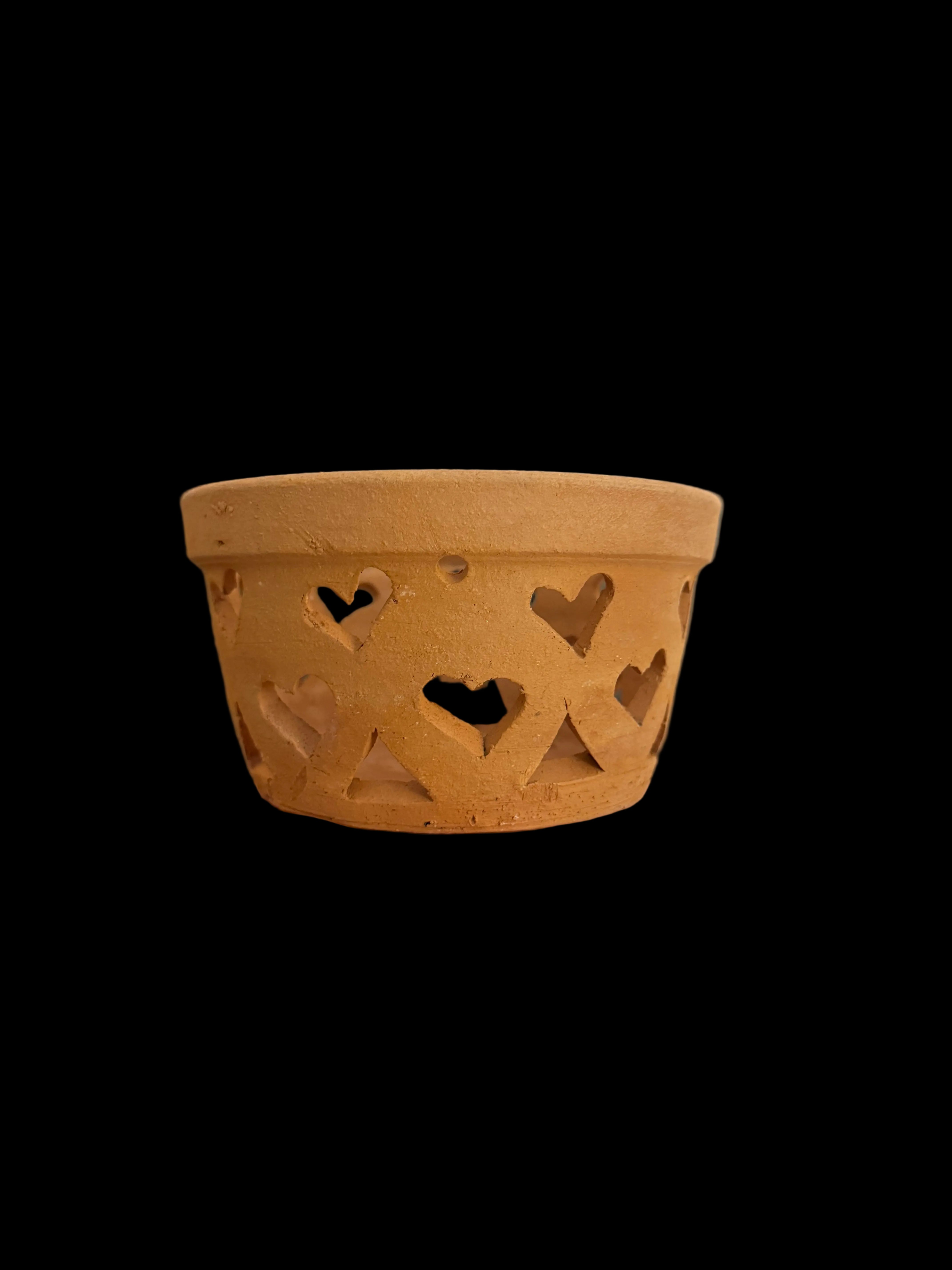 6” Clay Orchid Pots with holes- Various Designs