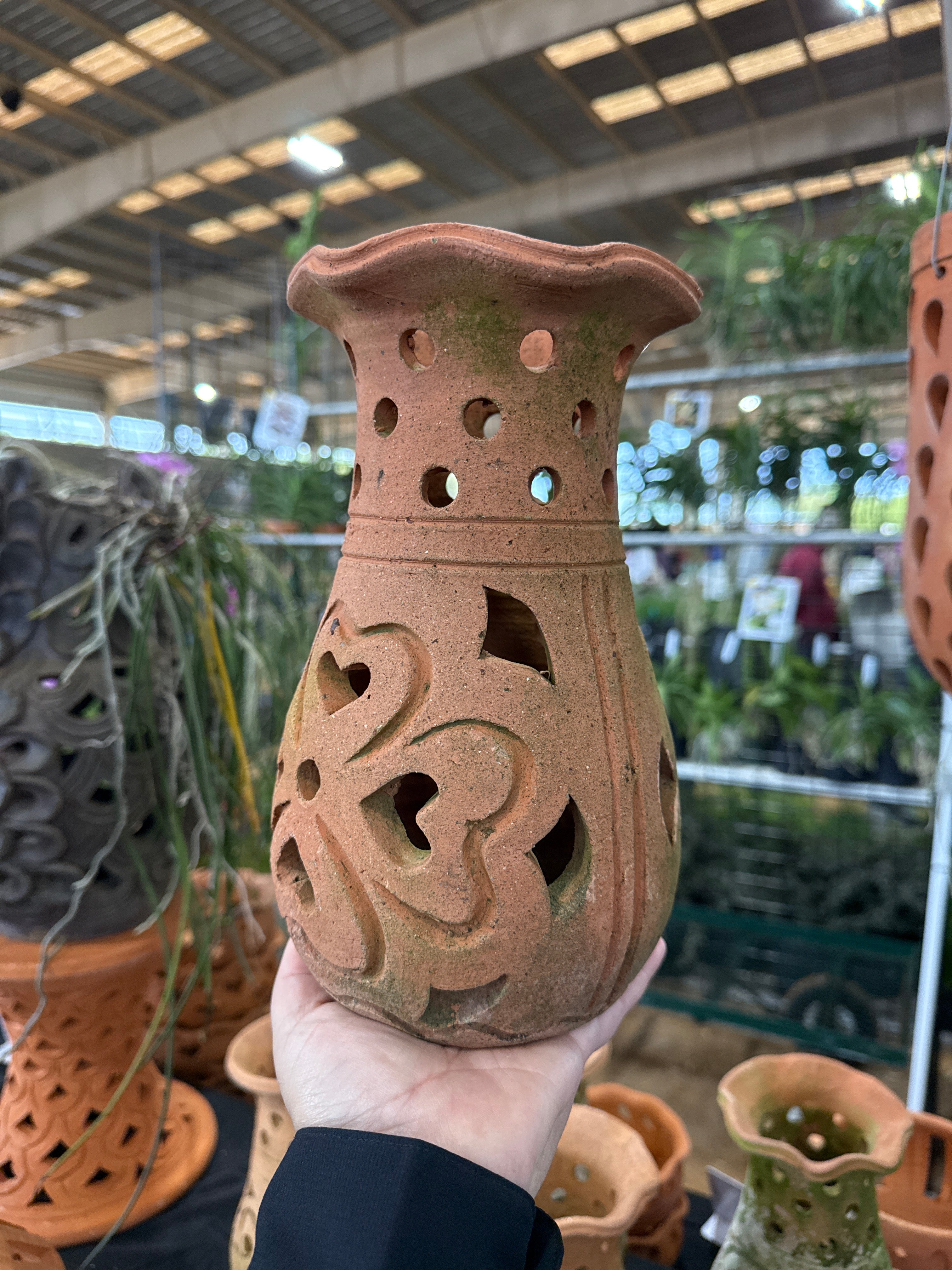 Clay Orchid Vase- Various Designs