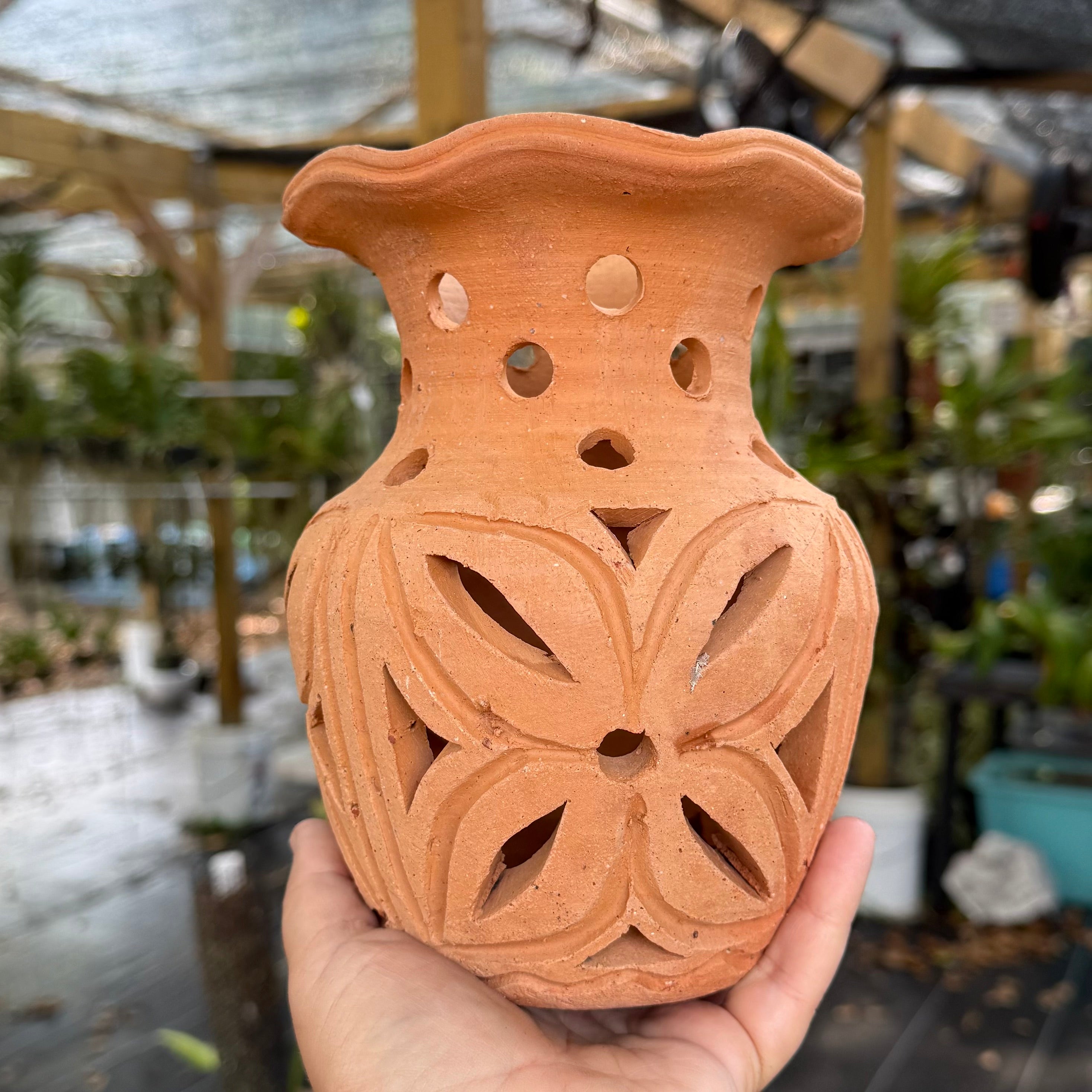 Clay Orchid Vase- Various Designs